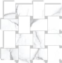 Плитка Cerdomus Statuario Bianco Contrasti con Tozzeti Piombo 30x30 см, поверхность матовая