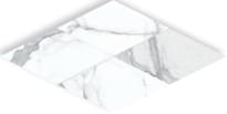 Плитка Cerdomus Statuario Bianco Rombi Bianco Mix 3D 15x30 см, поверхность микс