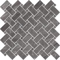 Плитка Cerdomus Supreme Mosaico Kadi Charcoal levigato 30x30 см, поверхность полированная