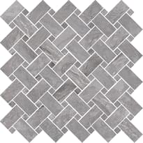 Плитка Cerdomus Supreme Mosaico Kadi Grey levigato 30x30 см, поверхность полированная