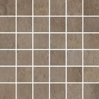 Плитка Cerdomus Verve Mosaico Brown 30x30 см, поверхность матовая, рельефная