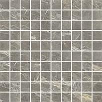 Плитка Cerim Exalt Gray Lace 3x3 Mosaico Lucido 30x30 см, поверхность полированная