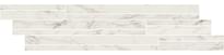 Плитка Cerim Exalt Magic White Modulo Listello Sfalsato Naturale Lucido 15x60 см, поверхность микс
