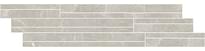 Плитка Cerim Exalt Silver Light Modulo Listello Sfalsato Naturale Lucido 15x60 см, поверхность микс