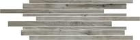 Плитка Cerim Hi Wood Smoke Grey Modulo Listello Sfalsato Lucido 15x40 см, поверхность полированная