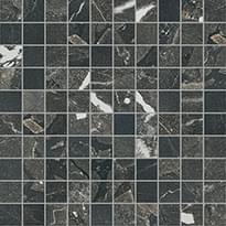 Плитка Cerim Timeless Black Deep Mosaico Lucido 3x3 30x30 см, поверхность полированная