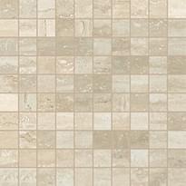 Плитка Cerim Timeless Travertino Mosaico Naturale 3x3 30x30 см, поверхность матовая