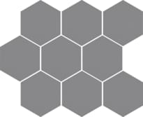 Плитка Cerrad Cambia Gris Lappato Mosaic Heksagon 27.53x33.4 см, поверхность полуполированная