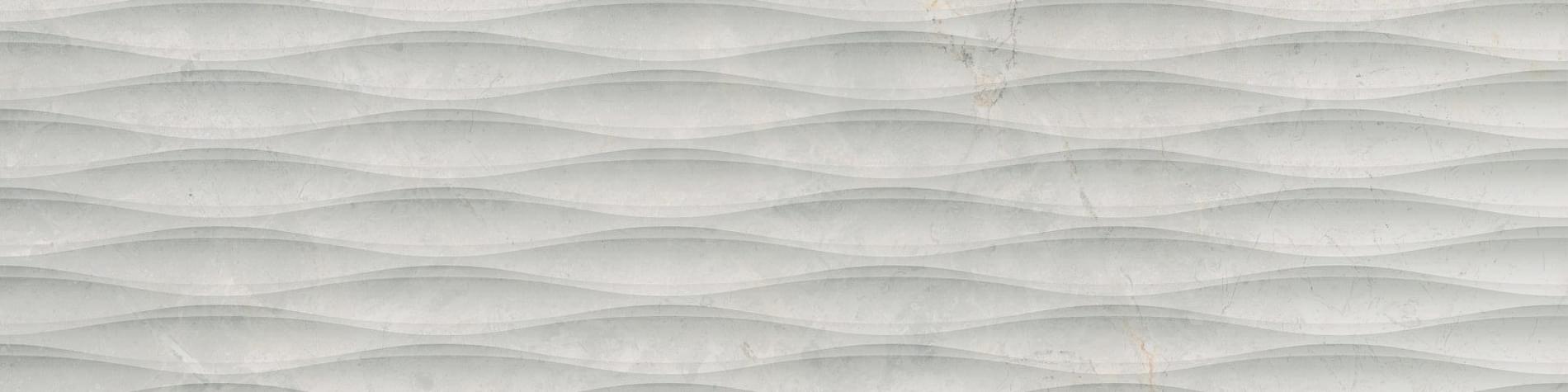 Cerrad Masterstone White Decor Waves Rect 29.7x119.7