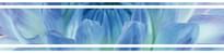 Плитка Cerrol Bellini Listwa Azul 6x25 см, поверхность глянец, рельефная