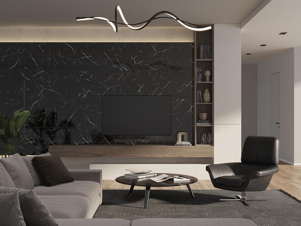 керамогранит фабрики Cersanit коллекция Nero