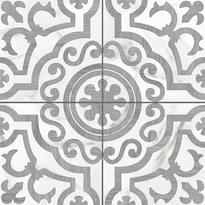 Плитка Cersanit Siena Узоры Белый Рельеф 42x42 см, поверхность матовая, рельефная