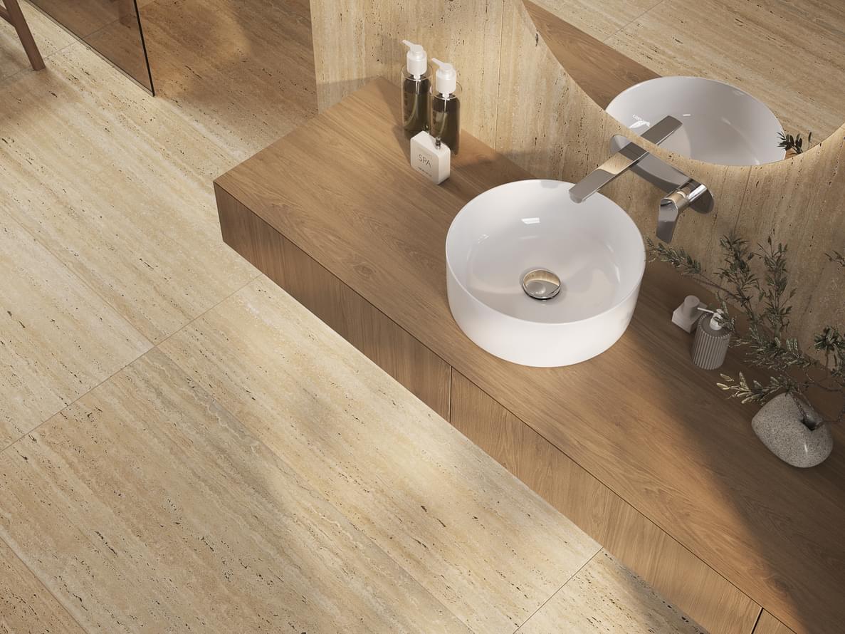 керамогранит фабрики Cersanit коллекция Travertino