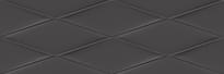 Плитка Cersanit Vegas Рельеф Черный 25x75 см, поверхность глянец