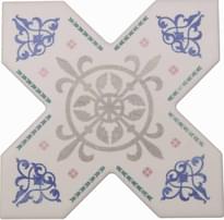 Плитка Cevica Becolors Cross Decoro Arabesque Распродажа 13.25x13.25 см, поверхность матовая