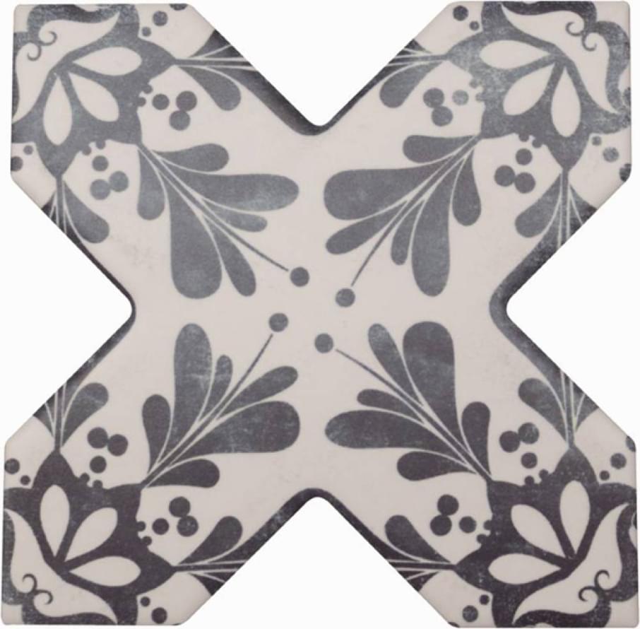 Cevica Becolors Cross Decoro Stencil Navy 13.25x13.25