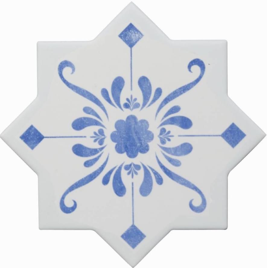 Cevica Becolors Star Decoro Stencil Electric Blue 13.25x13.25