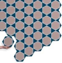 Плитка Cezzle Classic Hexagram 1 20x23 см, поверхность матовая