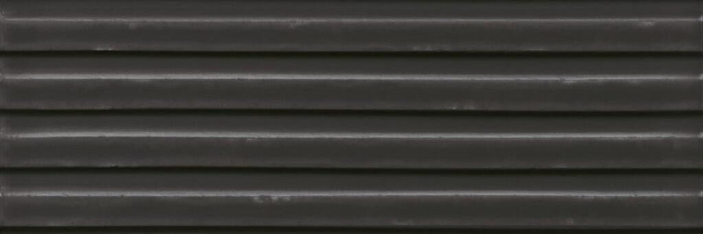 Плитка Cifre Gare Anthracite Brillo 10x30.5 см, поверхность глянец, рельефная