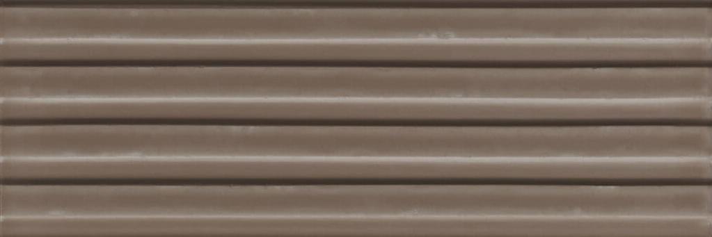 Плитка Cifre Gare Taupe Brillo 10x30.5 см, поверхность глянец, рельефная