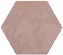 Плитка Cifre Kane Hexagon Pink 16x18 см, поверхность глянец