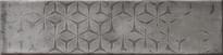 Плитка Cifre Omnia Decor Grey 7.5x30 см, поверхность глянец