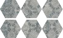 Плитка Classica Sweet Grey Heksagon Struktura Wall Gloss 17.1x19.8 см, поверхность глянец