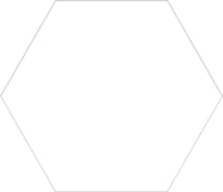 Плитка Codicer Basic Hex 25 White 22x25 см, поверхность матовая