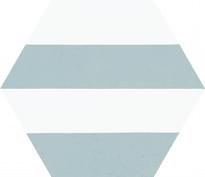 Плитка Codicer Porto Hex Capri Aqua 22x25 см, поверхность матовая