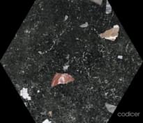 Плитка Codicer Sonar Dark Hex 25 22x25 см, поверхность полуматовая