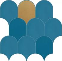 Плитка Coliseumgres Lifestyle Blue Mosaico Loop 31x32 см, поверхность матовая
