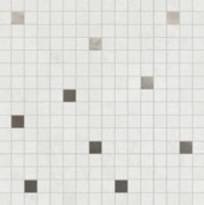 Плитка Colorker Impulse Mosaico White Metal 30.5x30.5 см, поверхность матовая