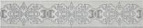 Плитка Colorker Insignia Listello Ares Silver 11.5x60 см, поверхность глянец
