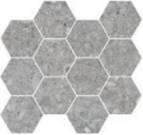 Плитка Colorker Native Hexa Grey 29.7x34.4 см, поверхность матовая, рельефная