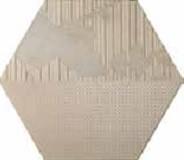 Плитка Colorker Solid Hexagono Taupe 34.4x39.7 см, поверхность матовая