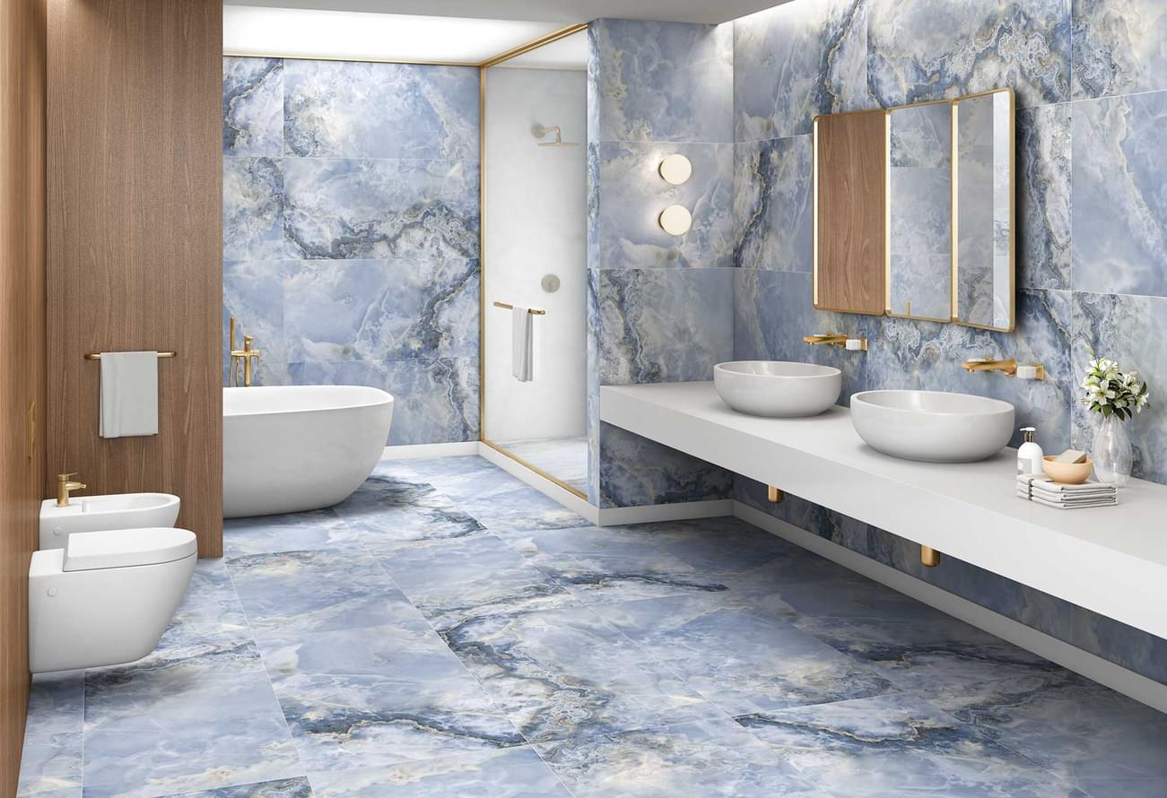 керамогранит фабрики Colortile коллекция Onyx Sea Blue