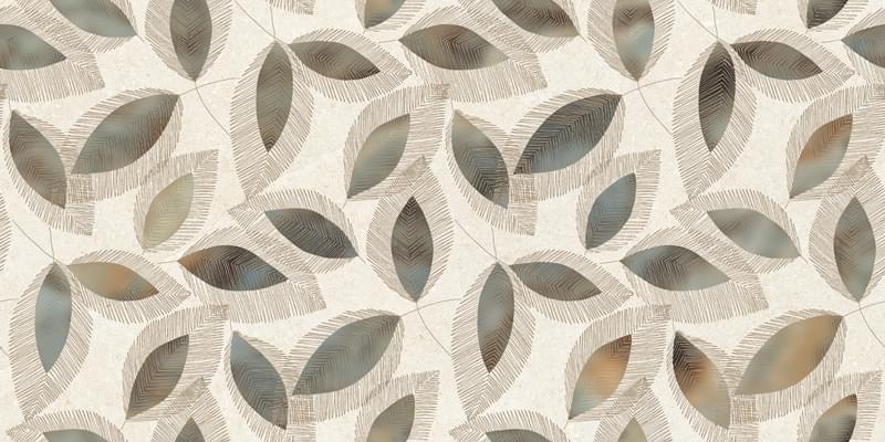 Плитка Colortile Porcelanico Kilim Beige Decor 60x120 см, поверхность матовая, рельефная