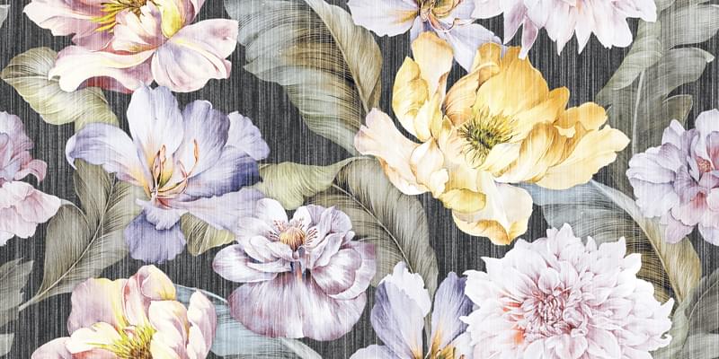 Плитка Colortile Porcelanico Kilim Silver Decor 60x120 см, поверхность матовая, рельефная