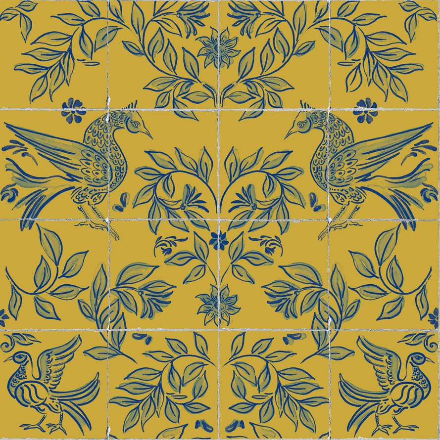 Coordonne Wander Ceramica Mustard Винил 10м x 50см поверхность