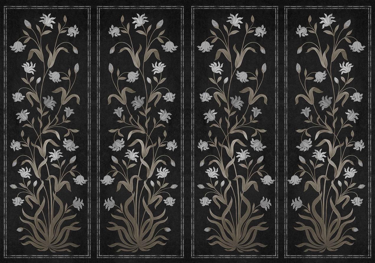 Coordonne Wander Daffodil Black Винил 2.8м x 400см поверхность