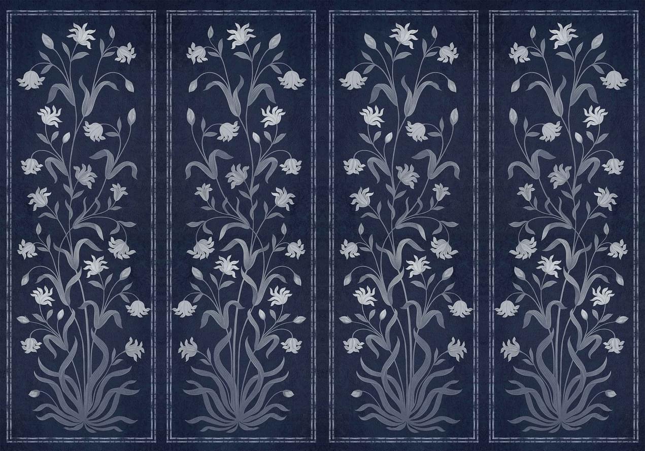 Coordonne Wander Daffodil Navy Винил 2.8м x 400см поверхность