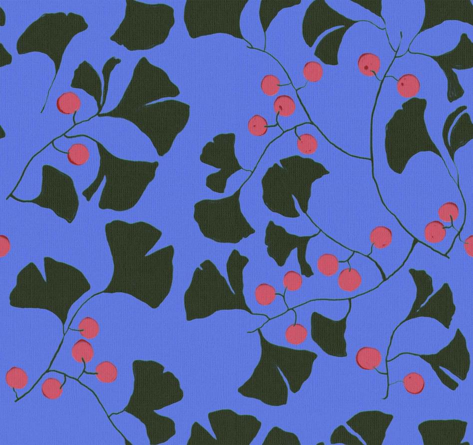 Coordonne Wander Furoshiki Indigo Флизелин 10м x 50см поверхность