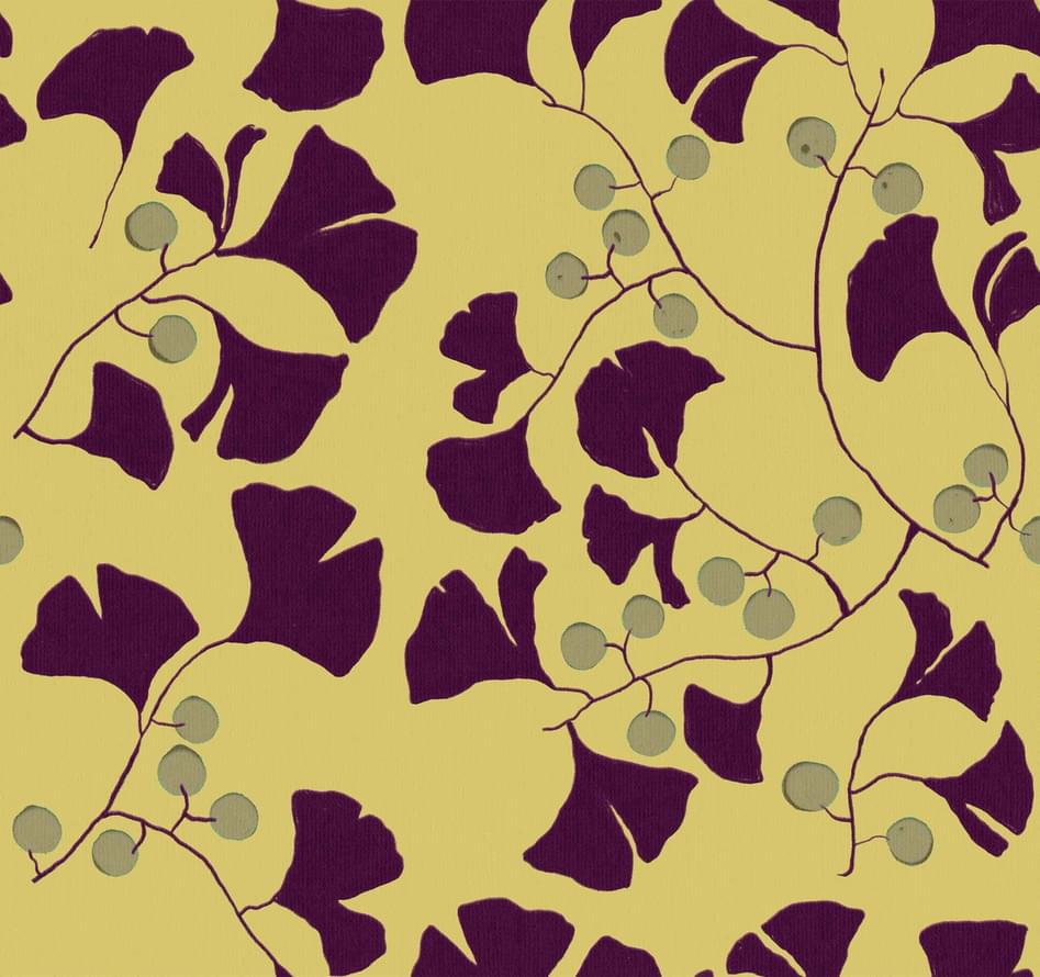 Coordonne Wander Furoshiki Mustard Флизелин 10м x 50см поверхность