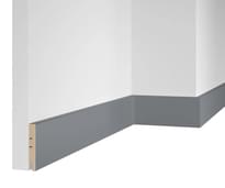 Плинтус Cosca Decor Плинтусы МДФ 30 Веллюто Гриджио ПВХ 8x240x1.6 см поверхность 