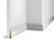 Плинтус Cosca Decor Плинтусы МДФ AP05 Белый С Пазом 7x240x1.6 см поверхность 
