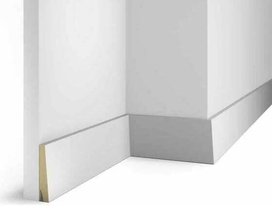 Cosca Decor Плинтусы МДФ AP06 Белый 8.3x240