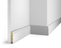 Плинтус Cosca Decor Плинтусы МДФ AP09 Белый С Пазом 8x240x1.6 см поверхность 