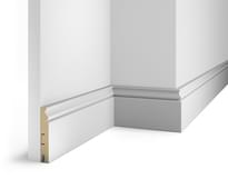 Плинтус Cosca Decor Плинтусы МДФ AP10 Белый С Пазом 10x240x1.6 см поверхность 