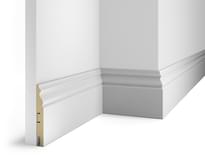 Плинтус Cosca Decor Плинтусы МДФ AP20 Белый С Пазом 12.5x240x1.6 см поверхность 