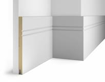 Плинтус Cosca Decor Плинтусы МДФ AP27 Белый С Пазом 23x240x1.6 см поверхность 